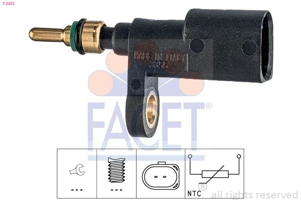 Sensor, coolant temperature FACET 7.3355
