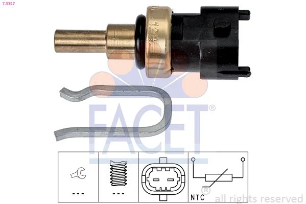 Sensor, coolant temperature facet 7.3357