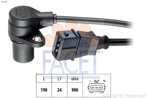Sensor, crankshaft pulse facet 9.0180