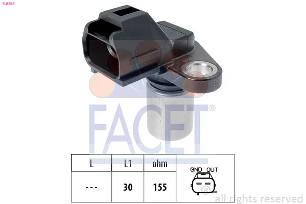 Sensor, crankshaft pulse facet 9.0263