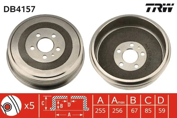 Tambor de Travão TRW DB4157