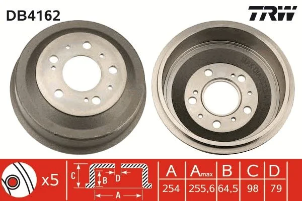 Tambor de Travão TRW DB4162