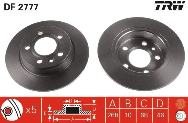 Brake Disc TRW DF2777