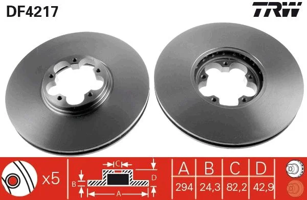 Brake Disc TRW DF4217