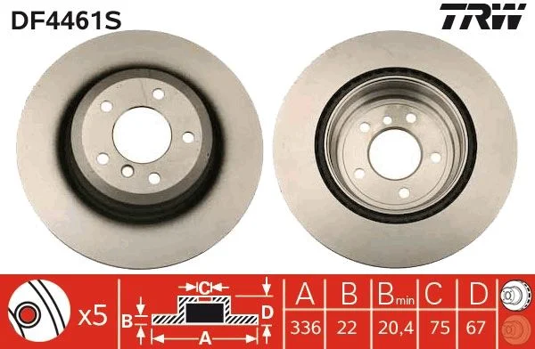 Brake Disc TRW DF4461S