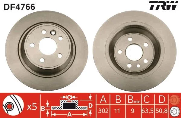 Brake Disc TRW DF4766