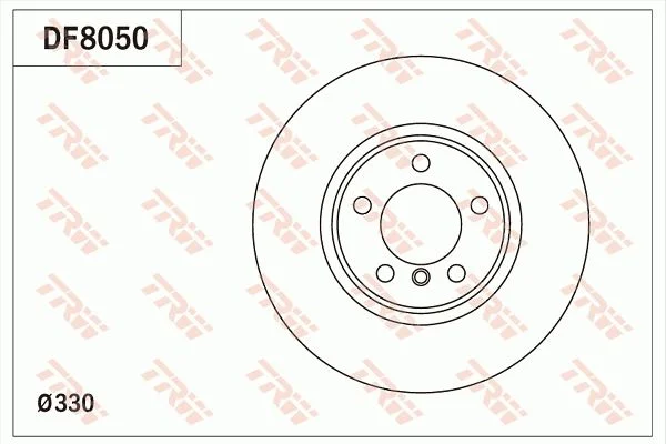 Brake Disc TRW DF8050