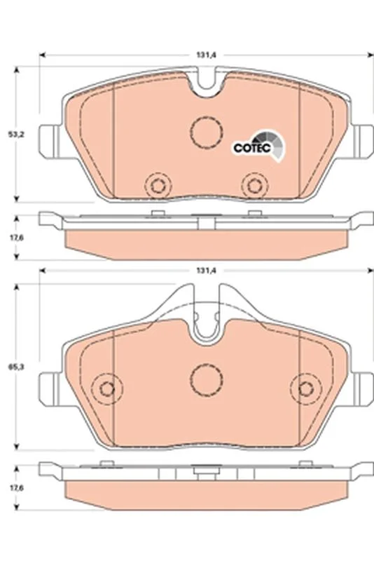 Conjunto de pastilhas de travão de disco TRW GDB1870