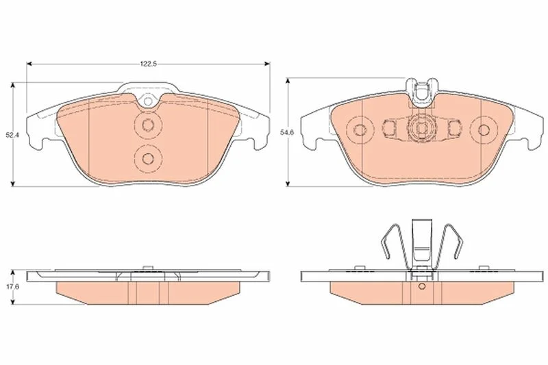 Brake Pad Set, disc brake TRW GDB2051