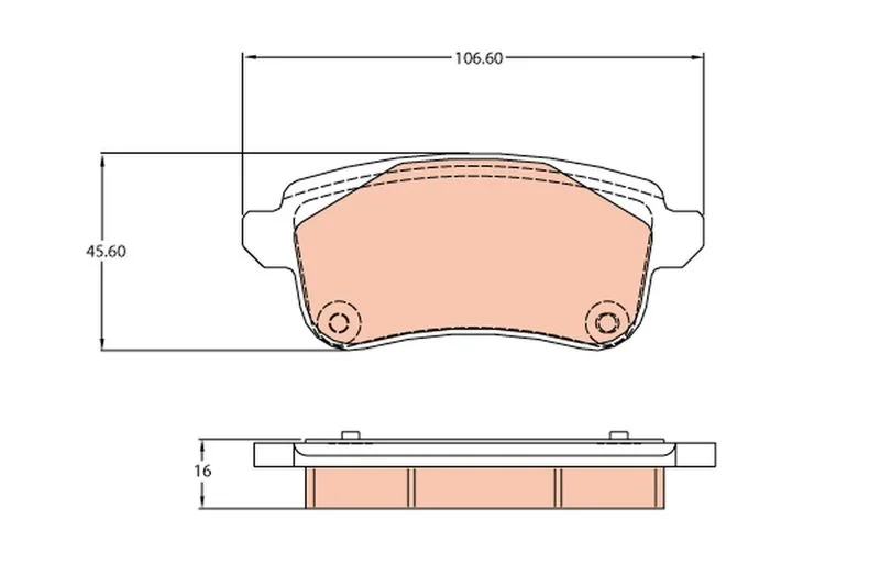 Conjunto de pastilhas de travão de disco TRW GDB2136