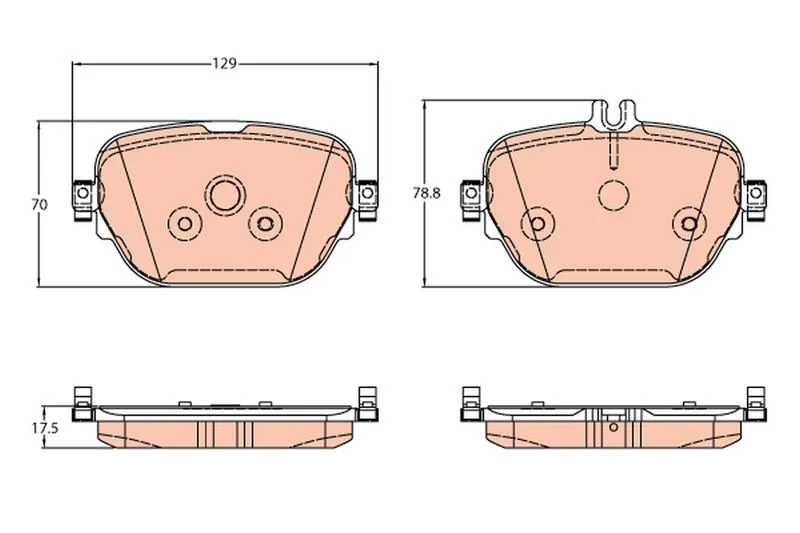 Brake Pad Set, disc brake TRW GDB2191
