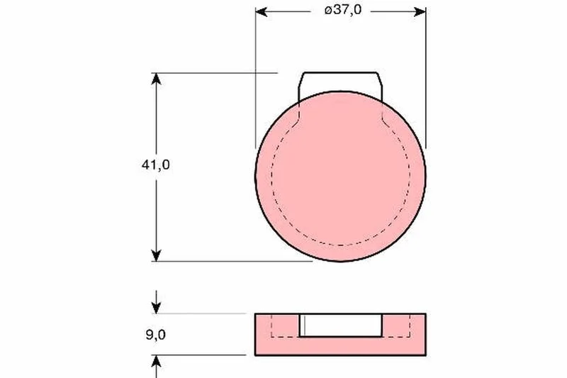 Brake Pad Set, disc parking brake TRW GDB272