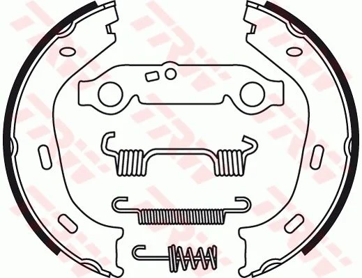 Brake Shoe Set, parking brake TRW GS8218