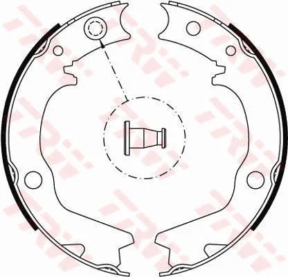 Brake Shoe Set, parking brake TRW GS8479
