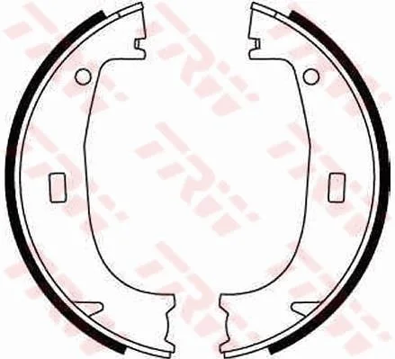 Conjunto de sapatas de travão, travão de estacionamento TRW GS8594