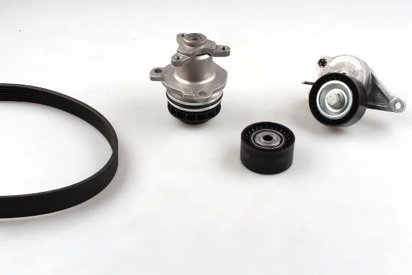 Water Pump + V-ribbed Belt Kit HEPU PK09640