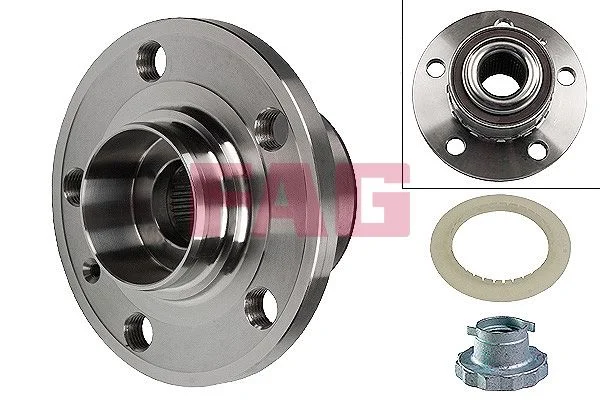 Kit de rolamentos de roda FAG 713 6104 70
