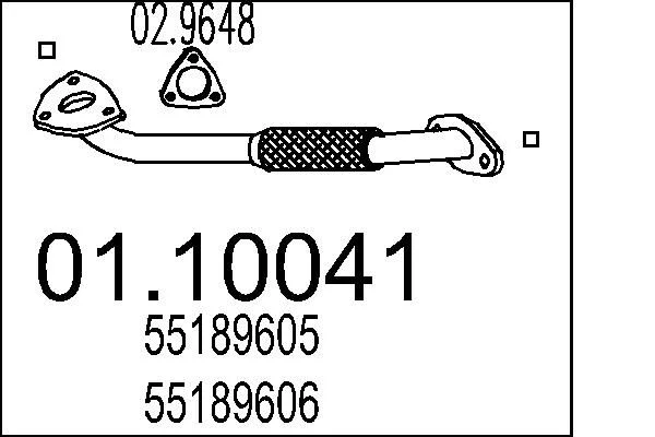 Exhaust Pipe MTS 01.10041