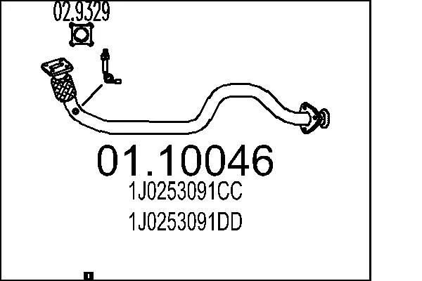 Exhaust Pipe MTS 01.10046