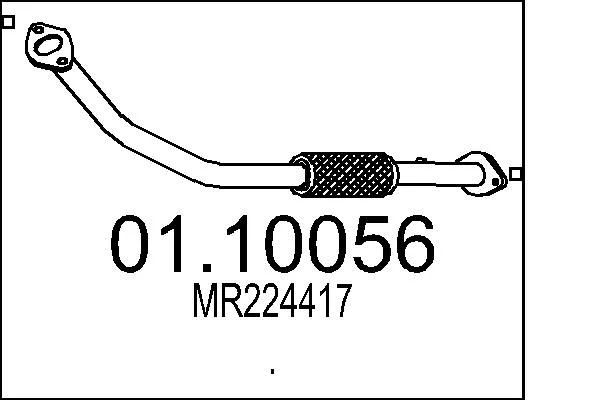 Tubo de Escape MTS 01.10056