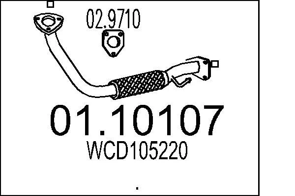 Exhaust Pipe MTS 01.10107