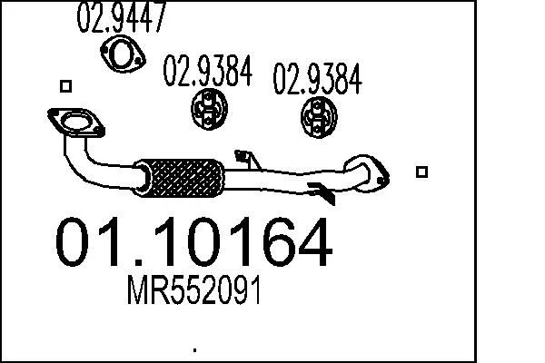Exhaust Pipe MTS 01.10164