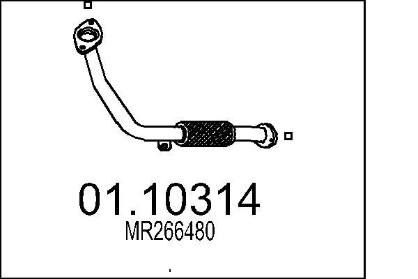 Exhaust Pipe MTS 01.10314