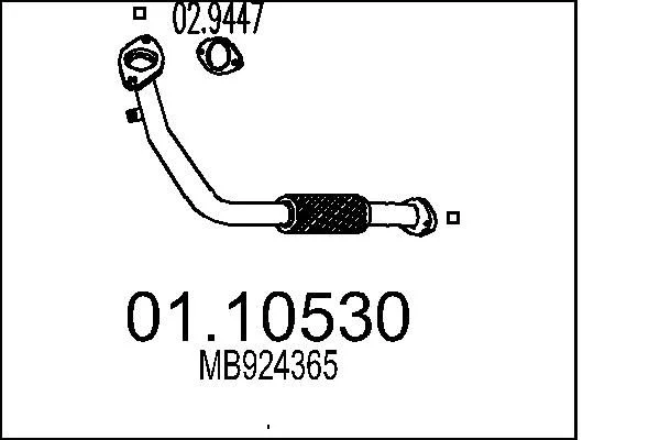Exhaust Pipe MTS 01.10530