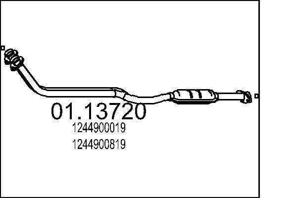Tubo de Escape MTS 01.13720