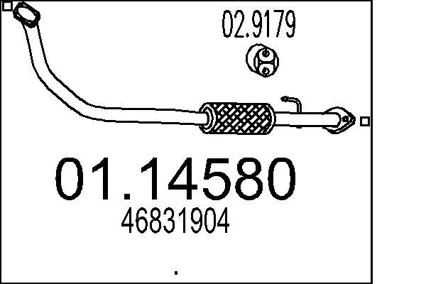 Tubo de Escape MTS 01.14580