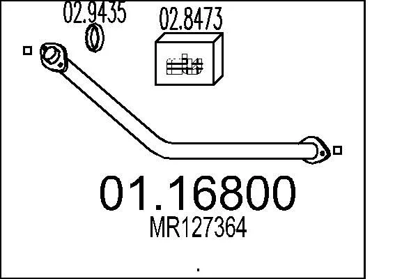 Exhaust Pipe MTS 01.16800
