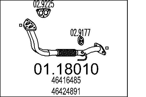 Exhaust Pipe MTS 01.18010