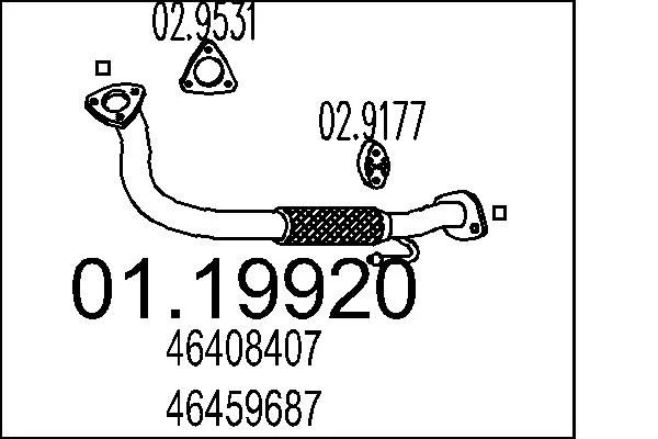 Exhaust Pipe MTS 01.19920