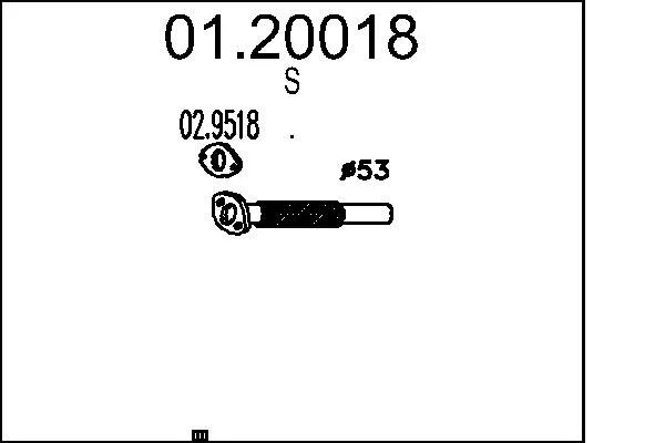 Exhaust Pipe MTS 01.20018