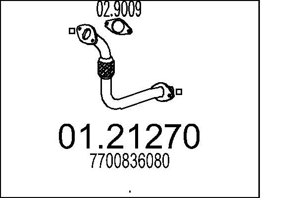 Tubo de Escape MTS 01.21270