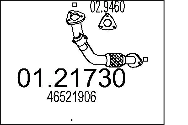 Exhaust Pipe MTS 01.21730