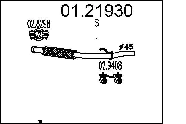 Tubo de Escape MTS 01.21930
