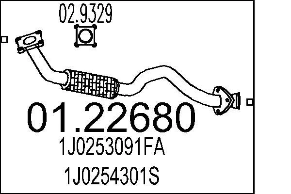 Exhaust Pipe MTS 01.22680