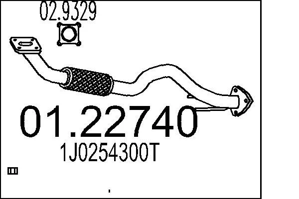 Exhaust Pipe MTS 01.22740
