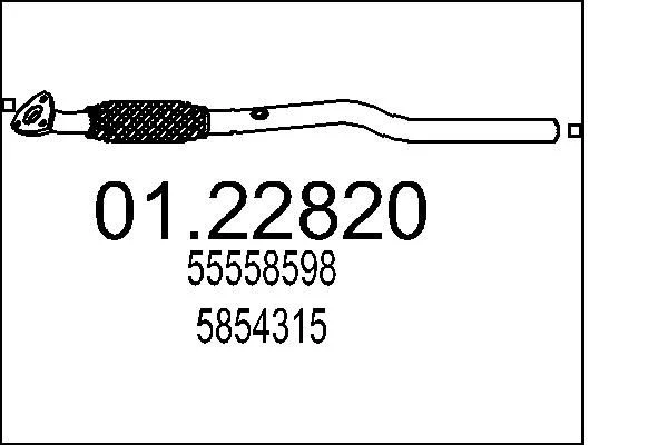 Exhaust Pipe MTS 01.22820