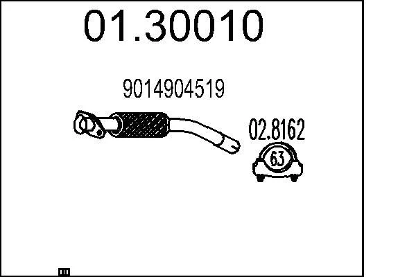 Exhaust Pipe MTS 01.30010
