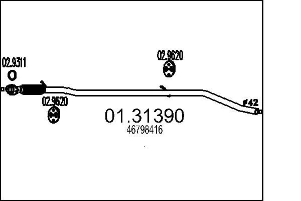 Front Muffler MTS 01.31390