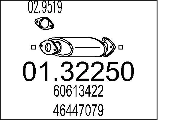 Front Muffler MTS 01.32250