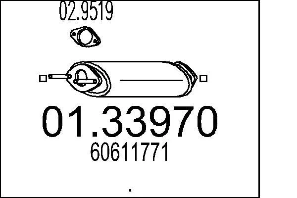 Front Muffler MTS 01.33970