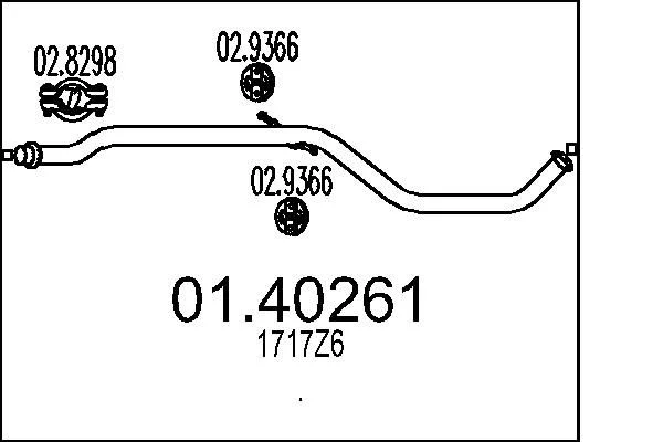 Exhaust Pipe MTS 01.40261