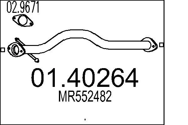 Exhaust Pipe MTS 01.40264