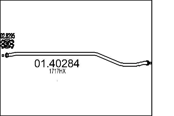 Exhaust Pipe MTS 01.40284