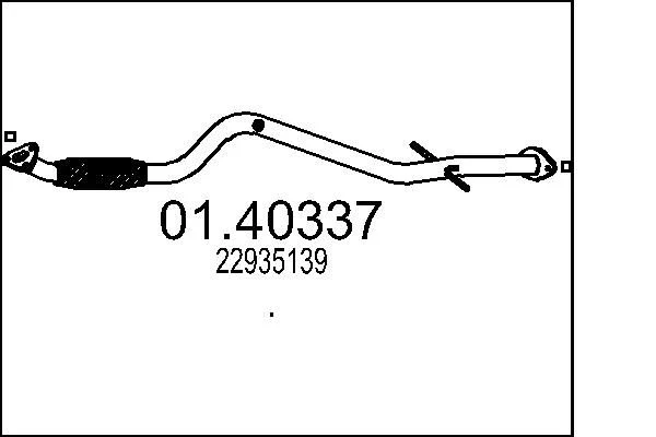 Exhaust Pipe MTS 01.40337