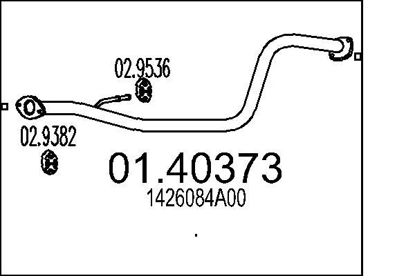 Exhaust Pipe MTS 01.40373