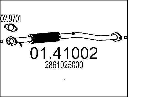 Exhaust Pipe MTS 01.41002